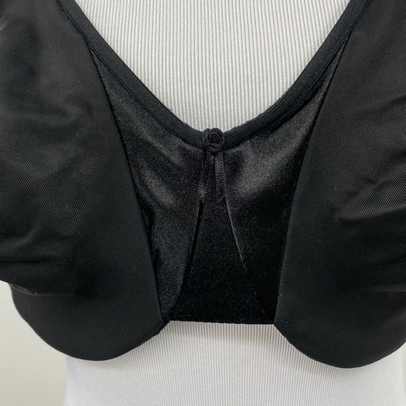 Olga Bra Womens 40DD‎ Black Cushioned Comfort Underwire Full Coverage - Picture 2 of 7